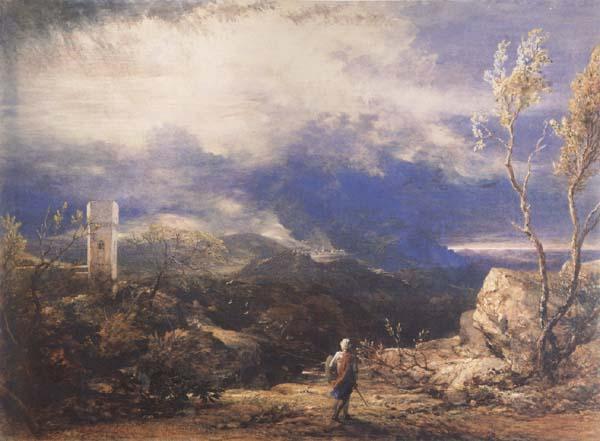 Samuel Palmer Christian Descending into the Valley of Humiliation oil painting picture